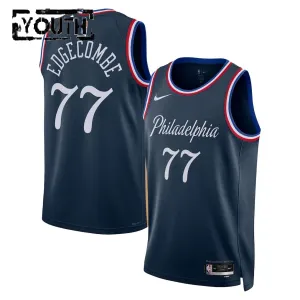 Maglia Philadelphia 76ers VJ Edgecombe City Edition 2025-26 Swingman Navy - Bambino