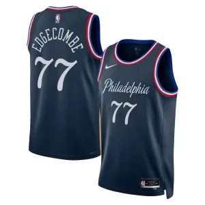 Maglia Philadelphia 76ers VJ Edgecombe City Edition 2025-26 Swingman Navy - Uomo