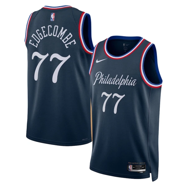 Maglia Philadelphia 76ers VJ Edgecombe City Edition 2025-26 Swingman Navy - Uomo