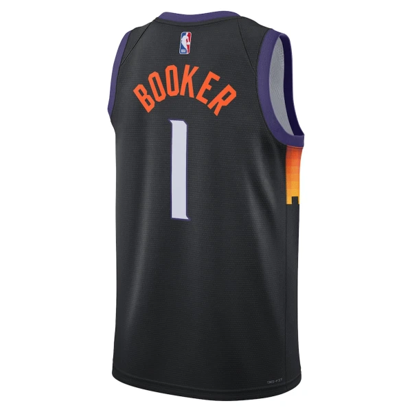 Maglia Phoenix Suns Devin Booker City Edition 2025-26 Swingman Nero - Uomo
