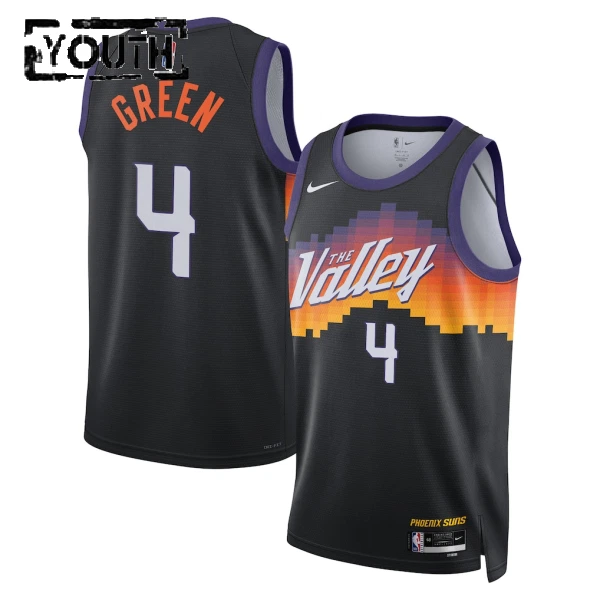 Maglia Phoenix Suns Jalen Green City Edition 2025-26 Swingman Nero - Bambino