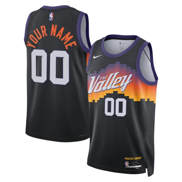 Maglia Phoenix Suns Personalizzata City Edition 2025-26 Swingman Nero - Uomo Maglia Phoenix Suns Personalizzata City Edition 2025-26 Swingman Nero - Uomo
