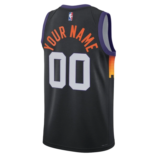 Maglia Phoenix Suns Personalizzata City Edition 2025-26 Swingman Nero - Uomo