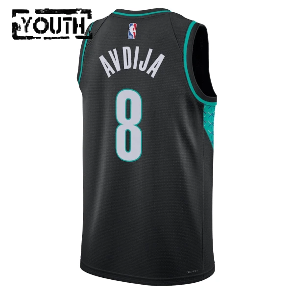 Maglia Portland Trail Blazers Deni Avdija City Edition 2025-26 Swingman Nero - Bambino