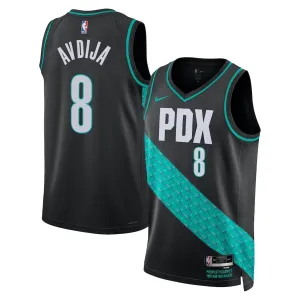 Maglia Portland Trail Blazers Deni Avdija City Edition 2025-26 Swingman Nero - Uomo Maglia Portland Trail Blazers Deni Avdija City Edition 2025-26 Swingman Nero - Uomo