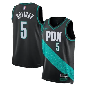 Maglia Portland Trail Blazers Jrue Holiday City Edition 2025-26 Swingman Nero - Uomo