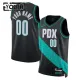 Maglia Portland Trail Blazers Personalizzata City Edition 2025-26 Swingman Nero - Bambino