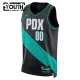 Maglia Portland Trail Blazers Personalizzata City Edition 2025-26 Swingman Nero - Bambino
