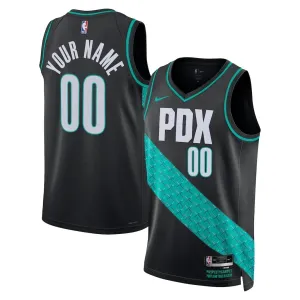 Maglia Portland Trail Blazers Personalizzata City Edition 2025-26 Swingman Nero - Uomo Maglia Portland Trail Blazers Personalizzata City Edition 2025-26 Swingman Nero - Uomo