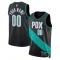 Maglia Portland Trail Blazers Personalizzata City Edition 2025-26 Swingman Nero - Uomo