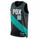 Maglia Portland Trail Blazers Personalizzata City Edition 2025-26 Swingman Nero - Uomo