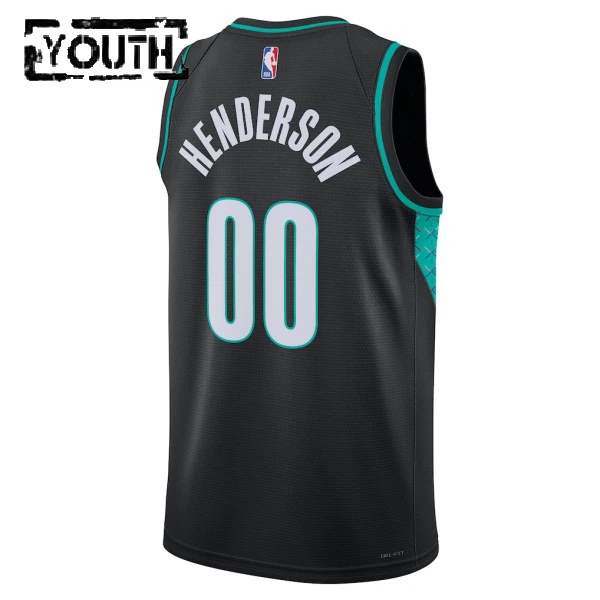 Maglia Portland Trail Blazers Scoot Henderson City Edition 2025-26 Swingman Nero - Bambino