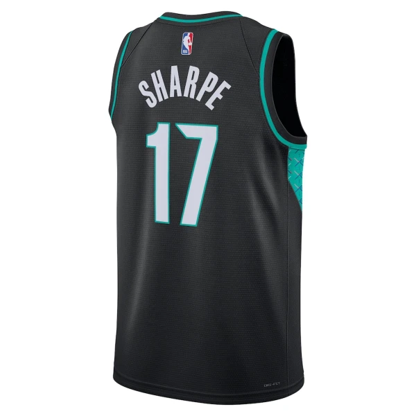 Maglia Portland Trail Blazers Shaedon Sharpe City Edition 2025-26 Swingman Nero - Uomo