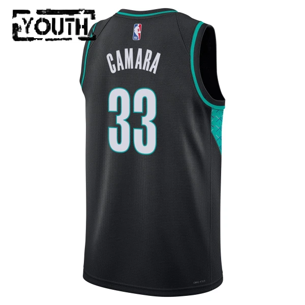 Maglia Portland Trail Blazers Toumani Camara City Edition 2025-26 Swingman Nero - Bambino