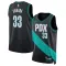 Maglia Portland Trail Blazers Toumani Camara City Edition 2025-26 Swingman Nero - Uomo