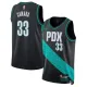 Maglia Portland Trail Blazers Toumani Camara City Edition 2025-26 Swingman Nero - Uomo