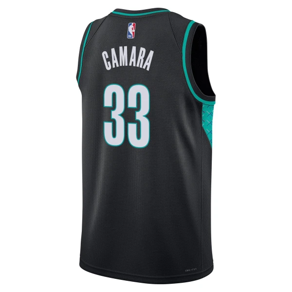 Maglia Portland Trail Blazers Toumani Camara City Edition 2025-26 Swingman Nero - Uomo