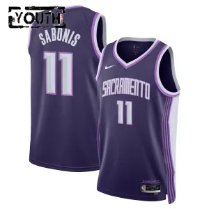 Maglia Sacramento Kings Domantas Sabonis City Edition 2025-26 Swingman Viola - Bambino