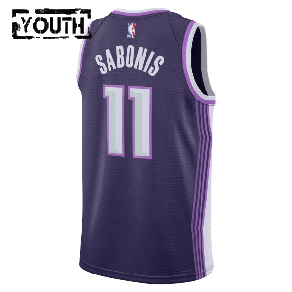 Maglia Sacramento Kings Domantas Sabonis City Edition 2025-26 Swingman Viola - Bambino