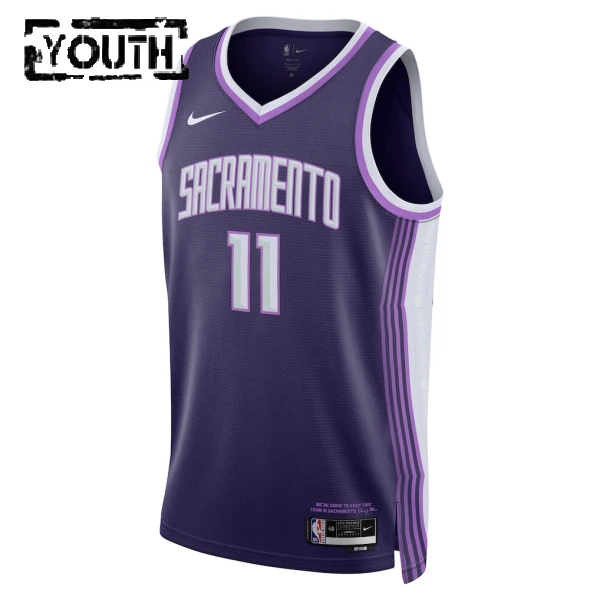 Maglia Sacramento Kings Domantas Sabonis City Edition 2025-26 Swingman Viola - Bambino