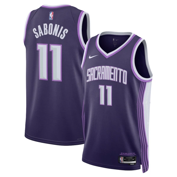 Maglia Sacramento Kings Domantas Sabonis City Edition 2025-26 Swingman Viola - Uomo