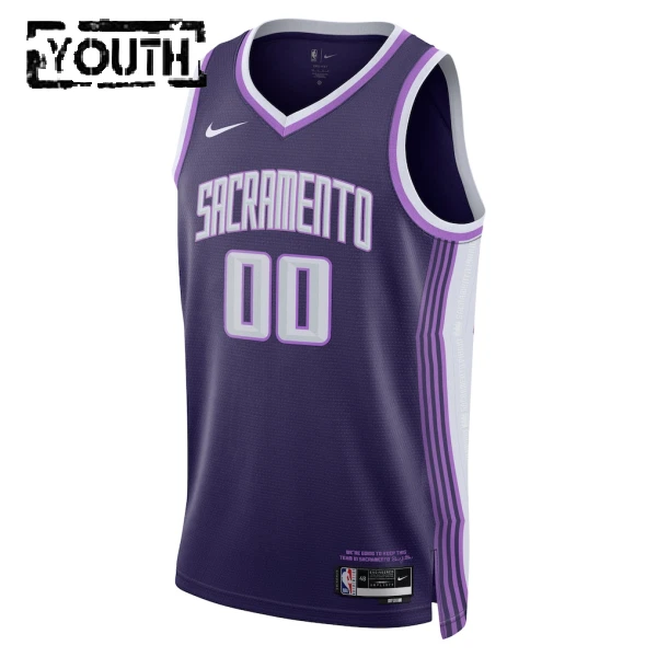 Maglia Sacramento Kings Personalizzata City Edition 2025-26 Swingman Viola - Bambino