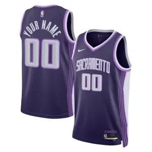 Maglia Sacramento Kings Personalizzata City Edition 2025-26 Swingman Viola - Uomo
