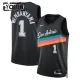 Maglia San Antonio Spurs Victor Wembanyama City Edition 2025-26 Swingman Nero - Bambino