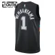 Maglia San Antonio Spurs Victor Wembanyama City Edition 2025-26 Swingman Nero - Bambino