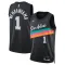 Maglia San Antonio Spurs Victor Wembanyama City Edition 2025-26 Swingman Nero - Uomo