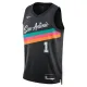 Maglia San Antonio Spurs Victor Wembanyama City Edition 2025-26 Swingman Nero - Uomo