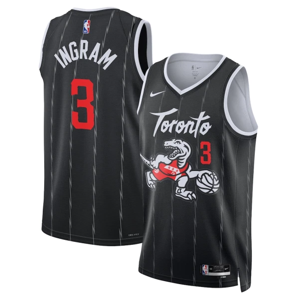 Maglia Toronto Raptors Brandon Ingram City Edition 2025-26 Swingman Nero - Uomo