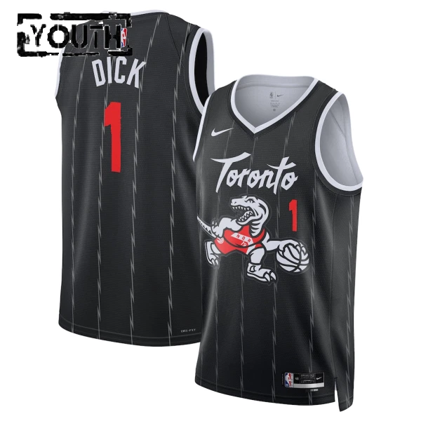 Maglia Toronto Raptors Grady Dick City Edition 2025-26 Swingman Nero - Bambino