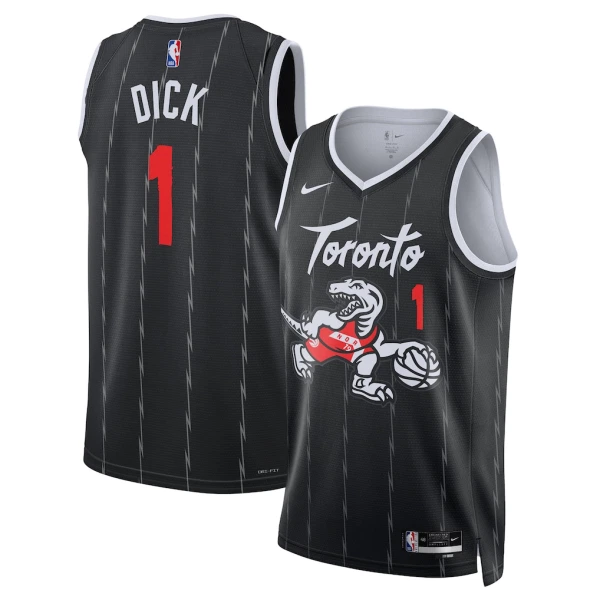 Maglia Toronto Raptors Grady Dick City Edition 2025-26 Swingman Nero - Uomo