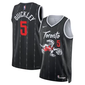 Maglia Toronto Raptors Immanuel Quickley City Edition 2025-26 Swingman Nero - Uomo