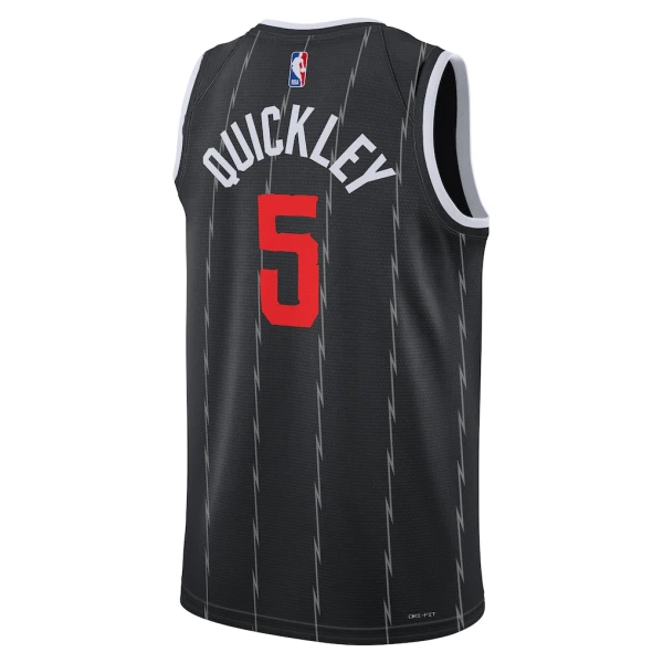 Maglia Toronto Raptors Immanuel Quickley City Edition 2025-26 Swingman Nero - Uomo