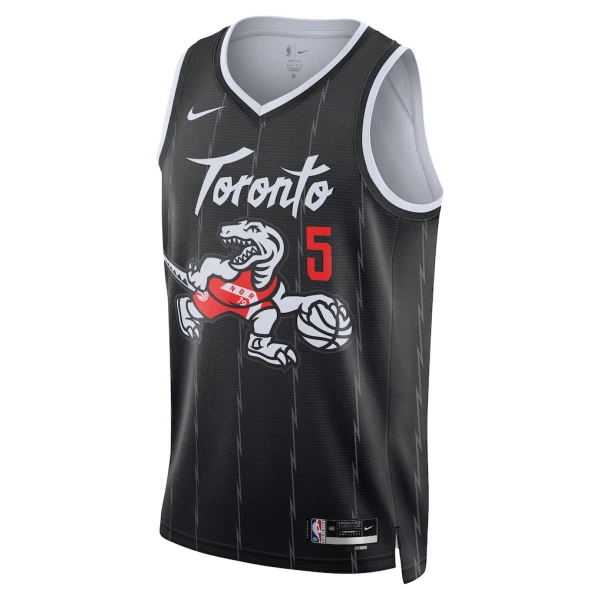Maglia Toronto Raptors Immanuel Quickley City Edition 2025-26 Swingman Nero - Uomo