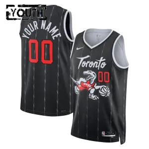 Maglia Toronto Raptors Personalizzata City Edition 2025-26 Swingman Nero - Bambino