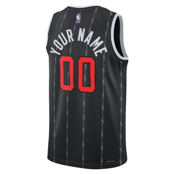 Maglia Toronto Raptors Personalizzata City Edition 2025-26 Swingman Nero - Uomo