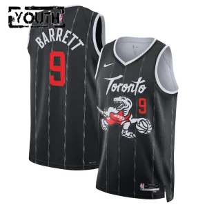 Maglia Toronto Raptors RJ Barrett City Edition 2025-26 Swingman Nero - Bambino