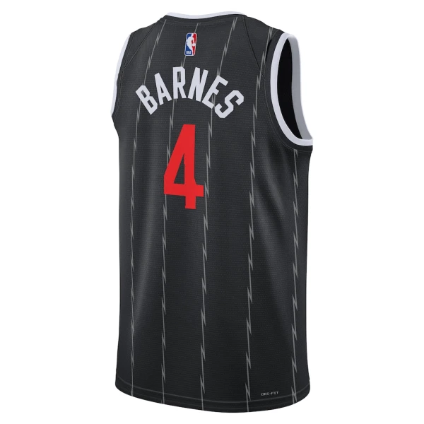 Maglia Toronto Raptors Scottie Barnes City Edition 2025-26 Swingman Nero - Uomo