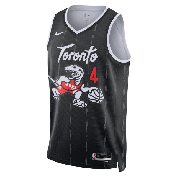 Maglia Toronto Raptors Scottie Barnes City Edition 2025-26 Swingman Nero - Uomo