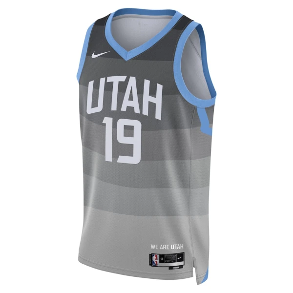 Maglia Utah Jazz Ace Bailey City Edition 2025-26 Swingman Grigio - Uomo