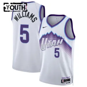Maglia Utah Jazz Cody Williams Association Edition 2025-26 Swingman Bianco - Bambino