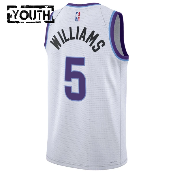 Maglia Utah Jazz Cody Williams Association Edition 2025-26 Swingman Bianco - Bambino