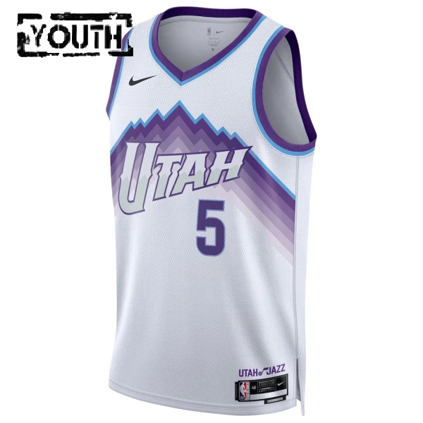Maglia Utah Jazz Cody Williams Association Edition 2025-26 Swingman Bianco - Bambino