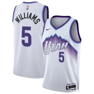 Maglia Utah Jazz Cody Williams Association Edition 2025-26 Swingman Bianco - Uomo