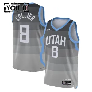 Maglia Utah Jazz Isaiah Collier City Edition 2025-26 Swingman Grigio - Bambino