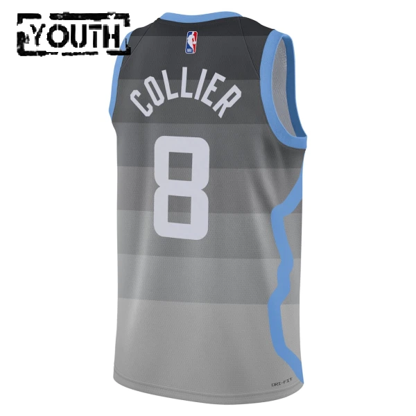 Maglia Utah Jazz Isaiah Collier City Edition 2025-26 Swingman Grigio - Bambino