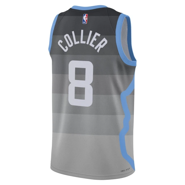 Maglia Utah Jazz Isaiah Collier City Edition 2025-26 Swingman Grigio - Uomo